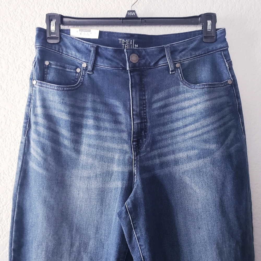 💥SOLD💥Time and Tru Women's High Rise Skinny Jeans 14 - Picture 3 of 10